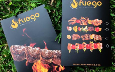 Fuego Latin Catering Pamphlet | Pamphlet Design | Brochure Design | Product Design