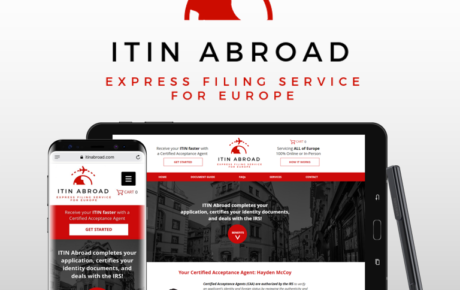 ITIN Abroad, Tax Website, Tax Website Design, IRS Website, IRS Website Design