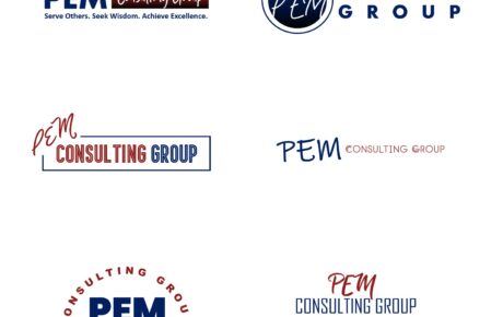 PEM Consulting Logo | Consulting Logo | Business Logo | Consultation Logo