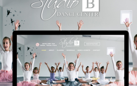 Studio B Dance Website | Dance Website Design | Dance School Web Designer | School Website | School Web Designer