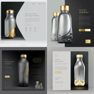 Water bottle Design Mock Up - Water Company Website Design - Water Company eCommerce Website - Water Bottle eCommerce Website