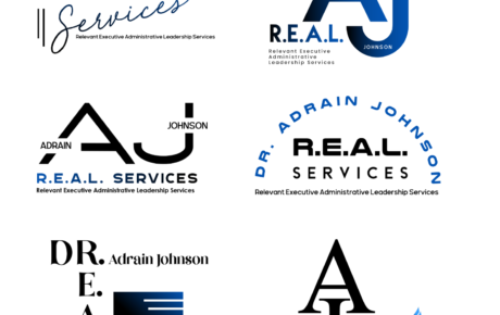 Dr Adrain Johnson - Executive Coaching Logo - Executive Coaching Branding - Life Coaching Logo - Life Coaching Branding
